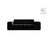 Chicago 2-Sitzer Sofa aus Samt in Schwarz (Venus 2923), 178x102 cm von Cosmopolitan Design – Bild 1