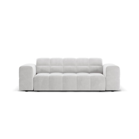 Chicago 2-Sitzer Sofa aus Samt in Silber (Bluvel 03), 175x102x70 cm von Cosmopolitan Design – Bild 1