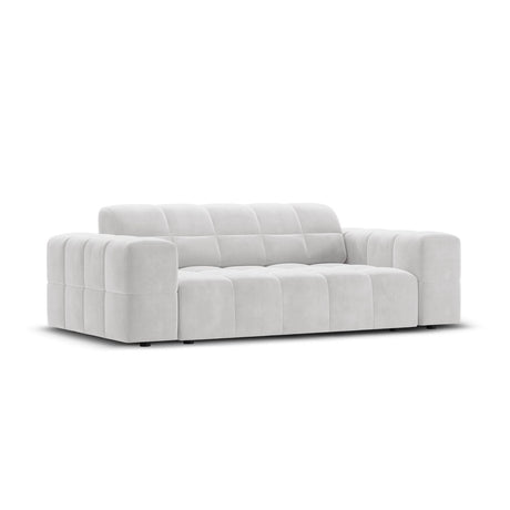 Chicago 2-Sitzer Sofa aus Samt in Silber (Bluvel 03), 175x102x70 cm von Cosmopolitan Design – Bild 4