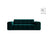 Chicago 2-Sitzer Sofa aus Samt in Tiefes Petrol (Venus 2911), 178x102 cm von Cosmopolitan Design – Bild 1