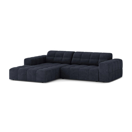 Chicago 3-Sitzer Ecksofa, Linke Seite, aus Chenille in Marineblau (Eden 16 Deep Blue), 234x167 cm von Cosmopolitan Design – Bild 3