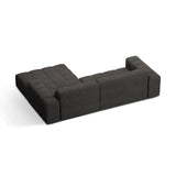 Chicago 3-Sitzer Ecksofa, Rechte Seite, aus Chenille in Dunkelgrau (Eden 20 Graphite), 234x167 cm von Cosmopolitan Design – Bild 4