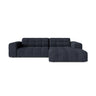Chicago 3-Sitzer Ecksofa, Rechte Seite, aus Chenille in Marineblau (Eden 16 Deep Blue), 234x167 cm von Cosmopolitan Design – Bild 1