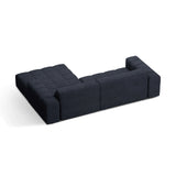 Chicago 3-Sitzer Ecksofa, Rechte Seite, aus Chenille in Marineblau (Eden 16 Deep Blue), 234x167 cm von Cosmopolitan Design – Bild 4