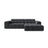 Chicago 3-Sitzer Ecksofa, Rechte Seite, aus Samt in Grau (Bluvel 14), 234x167 cm von Cosmopolitan Design – Bild 1