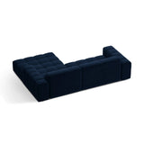 Chicago 3-Sitzer Ecksofa, Rechte Seite, aus Samt in Königsblau (Bluvel 86), 234x167 cm von Cosmopolitan Design – Bild 4