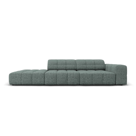 Chicago 3-Sitzer Sofa, Linksseitig, aus Chenille in Petrol (Haga 78), Beine aus Schwarzes Plastik, 262x102x70 cm von Cosmopolitan Design – Bild 1