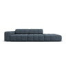 Chicago 3-Sitzer Sofa, Rechtsseitig, aus Chenille in Königsblau (Haga 86), Beine aus Schwarzes Plastik, 262x102x70 cm von Cosmopolitan Design – Bild 1