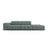 Chicago 3-Sitzer Sofa, Rechtsseitig, aus Chenille in Petrol (Haga 78), Beine aus Schwarzes Plastik, 262x102x70 cm von Cosmopolitan Design – Bild 1