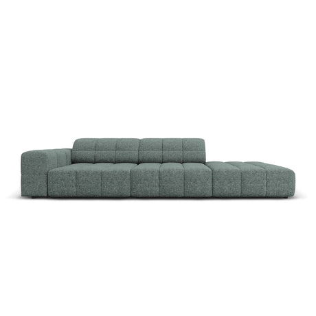 Chicago 3-Sitzer Sofa, Rechtsseitig, aus Chenille in Petrol (Haga 78), Beine aus Schwarzes Plastik, 262x102x70 cm von Cosmopolitan Design – Bild 1
