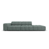 Chicago 3-Sitzer Sofa, Rechtsseitig, aus Chenille in Petrol (Haga 78), Beine aus Schwarzes Plastik, 262x102x70 cm von Cosmopolitan Design – Bild 1
