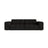 Chicago 3-Sitzer Sofa aus Chenille in Anthrazit (Eden 21 Black), 212x102 cm von Cosmopolitan Design – Bild 1