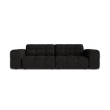 Chicago 3-Sitzer Sofa aus Chenille in Anthrazit (Eden 21 Black), 212x102 cm von Cosmopolitan Design – Bild 1