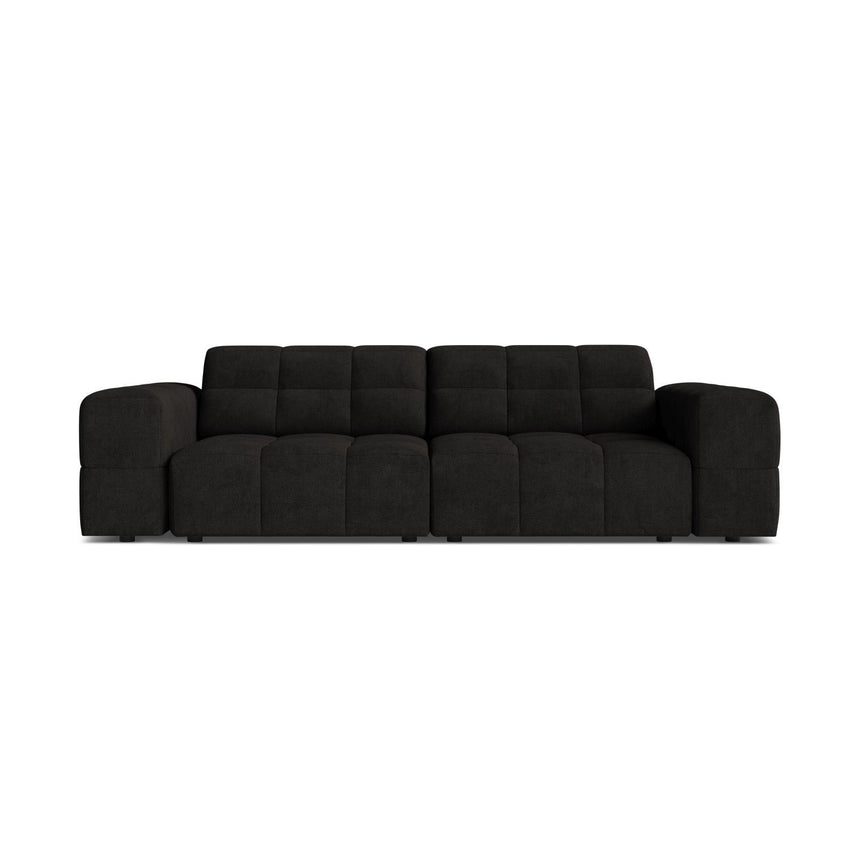 Chicago 3-Sitzer Sofa aus Chenille in Anthrazit (Eden 21 Black), 212x102 cm von Cosmopolitan Design – Bild 1