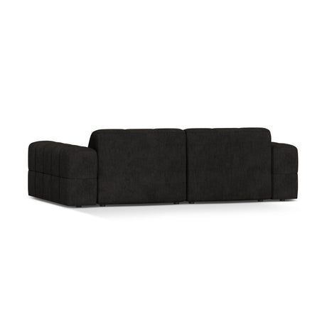 Chicago 3-Sitzer Sofa aus Chenille in Anthrazit (Eden 21 Black), 212x102 cm von Cosmopolitan Design – Bild 4