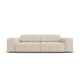 Chicago 3-Sitzer Sofa aus Chenille in Beige (Haga 30), 204x102x70 cm von Cosmopolitan Design – Bild 1