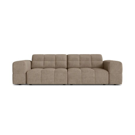 Chicago 3-Sitzer Sofa aus Chenille in Dunkelbeige (Eden 4 Beige), 212x102 cm von Cosmopolitan Design – Bild 1