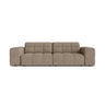 Chicago 3-Sitzer Sofa aus Chenille in Dunkelbeige (Eden 4 Beige), 212x102 cm von Cosmopolitan Design – Bild 1