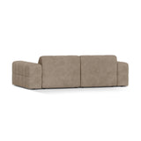 Chicago 3-Sitzer Sofa aus Chenille in Dunkelbeige (Eden 4 Beige), 212x102 cm von Cosmopolitan Design – Bild 4