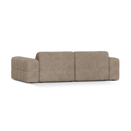 Chicago 3-Sitzer Sofa aus Chenille in Dunkelbeige (Eden 4 Beige), 212x102 cm von Cosmopolitan Design – Bild 4