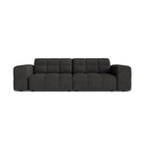 Chicago 3-Sitzer Sofa aus Chenille in Dunkelgrau (Eden 20 Graphite), 212x102 cm von Cosmopolitan Design – Bild 1