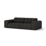 Chicago 3-Sitzer Sofa aus Chenille in Dunkelgrau (Eden 20 Graphite), 212x102 cm von Cosmopolitan Design – Bild 3
