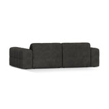 Chicago 3-Sitzer Sofa aus Chenille in Dunkelgrau (Eden 20 Graphite), 212x102 cm von Cosmopolitan Design – Bild 4
