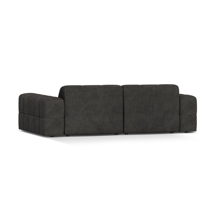 Chicago 3-Sitzer Sofa aus Chenille in Dunkelgrau (Eden 20 Graphite), 212x102 cm von Cosmopolitan Design – Bild 4