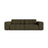 Chicago 3-Sitzer Sofa aus Chenille in Grün (Eden 12 Olive), 212x102 cm von Cosmopolitan Design – Bild 1