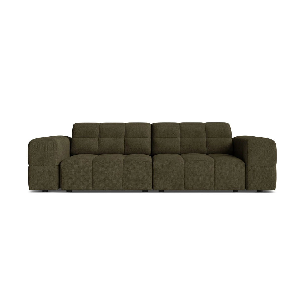 Chicago 3-Sitzer Sofa aus Chenille in Grün (Eden 12 Olive), 212x102 cm von Cosmopolitan Design – Bild 1