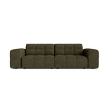 Chicago 3-Sitzer Sofa aus Chenille in Grün (Eden 12 Olive), 212x102 cm von Cosmopolitan Design – Bild 1