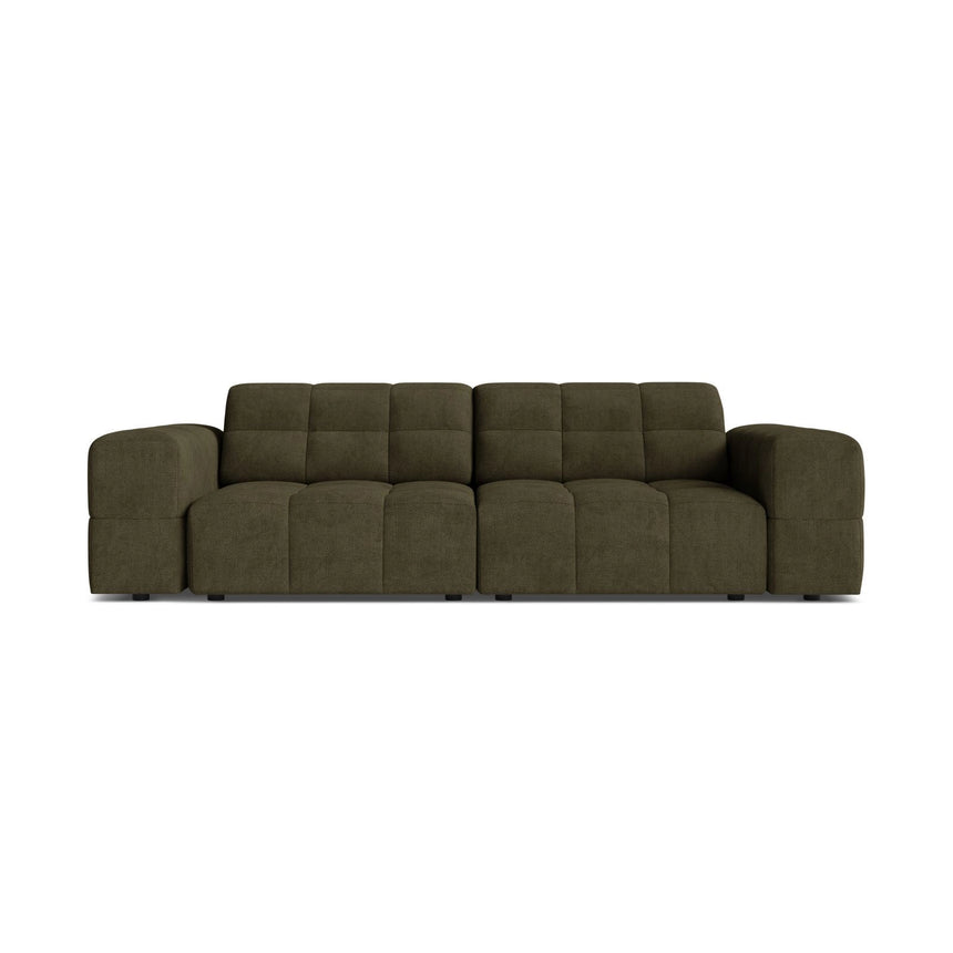 Chicago 3-Sitzer Sofa aus Chenille in Grün (Eden 12 Olive), 212x102 cm von Cosmopolitan Design – Bild 1