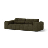 Chicago 3-Sitzer Sofa aus Chenille in Grün (Eden 12 Olive), 212x102 cm von Cosmopolitan Design – Bild 3