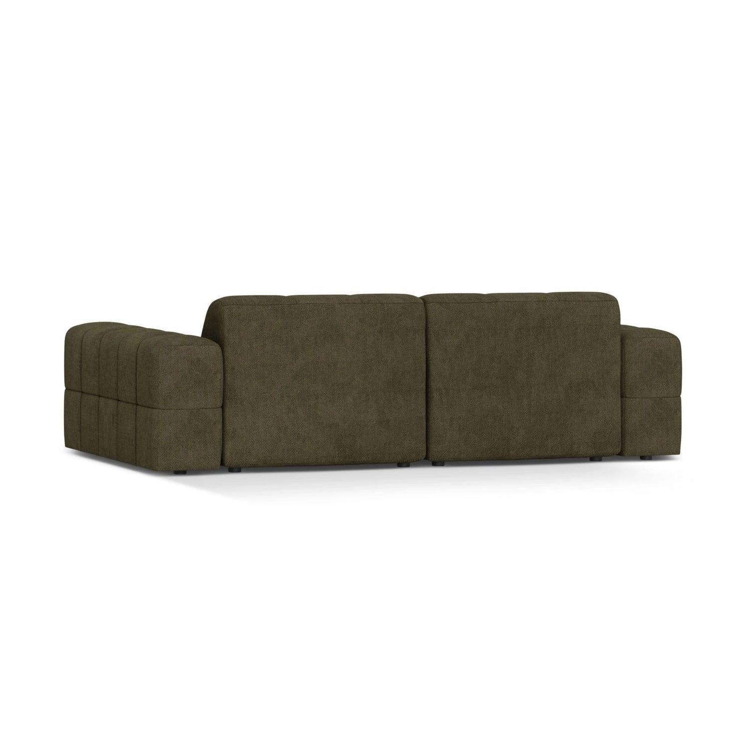 Chicago 3-Sitzer Sofa aus Chenille in Grün (Eden 12 Olive), 212x102 cm von Cosmopolitan Design – Bild 4
