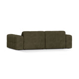 Chicago 3-Sitzer Sofa aus Chenille in Grün (Eden 12 Olive), 212x102 cm von Cosmopolitan Design – Bild 4