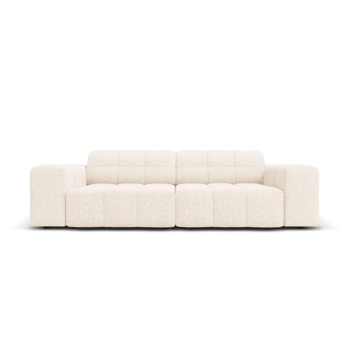 Chicago 3-Sitzer Sofa aus Chenille in Hellbeige (Haga 23), 204x102x70 cm von Cosmopolitan Design – Bild 1