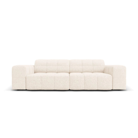 Chicago 3-Sitzer Sofa aus Chenille in Hellbeige (Haga 23), 204x102x70 cm von Cosmopolitan Design – Bild 1