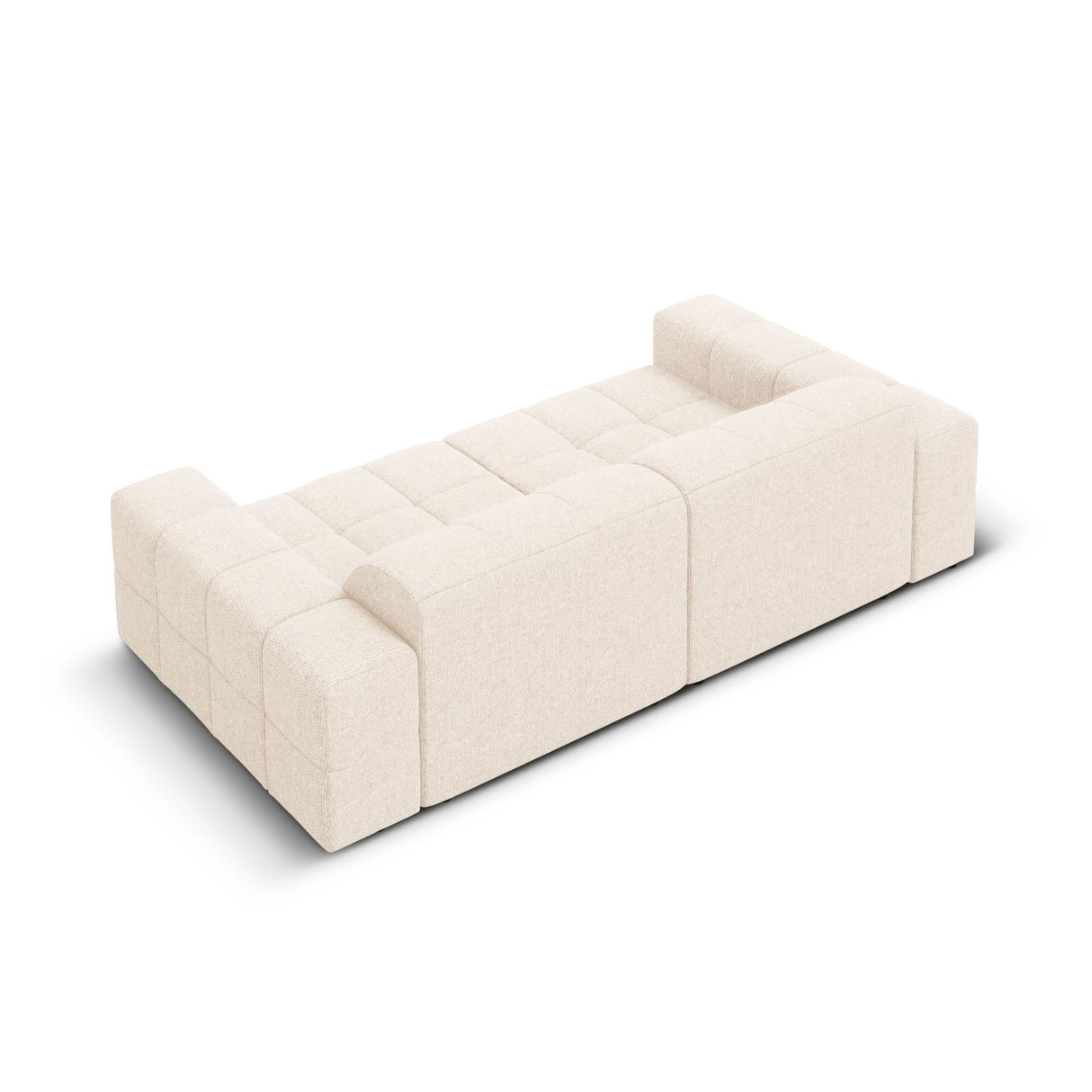 Chicago 3-Sitzer Sofa aus Chenille in Hellbeige (Haga 23), 204x102x70 cm von Cosmopolitan Design – Bild 5