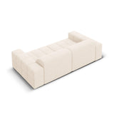 Chicago 3-Sitzer Sofa aus Chenille in Hellbeige (Haga 23), 204x102x70 cm von Cosmopolitan Design – Bild 5