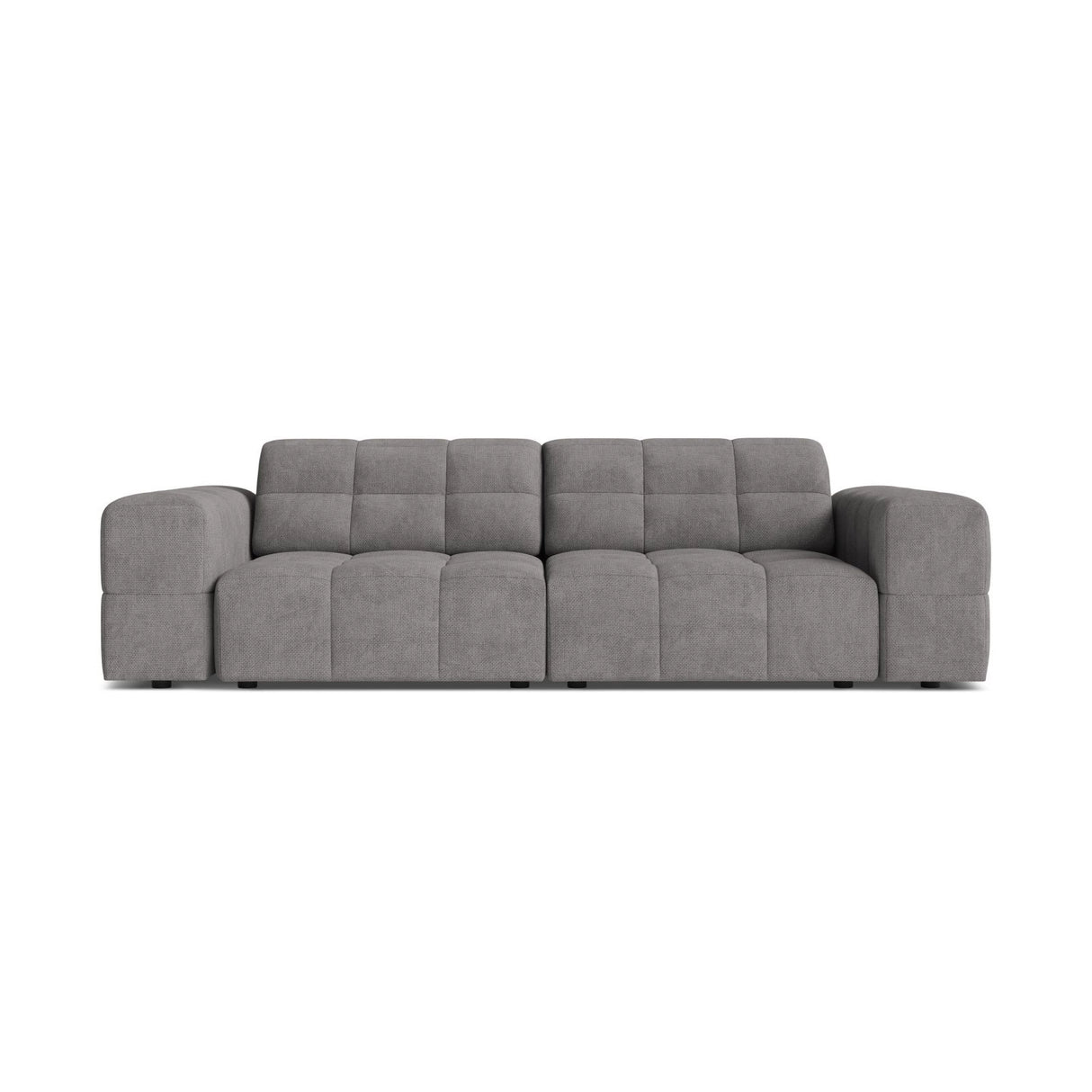 Chicago 3-Sitzer Sofa aus Chenille in Hellgrau (Eden 18 Grey), 212x102 cm von Cosmopolitan Design – Bild 1