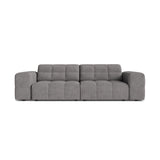 Chicago 3-Sitzer Sofa aus Chenille in Hellgrau (Eden 18 Grey), 212x102 cm von Cosmopolitan Design – Bild 1