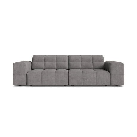 Chicago 3-Sitzer Sofa aus Chenille in Hellgrau (Eden 18 Grey), 212x102 cm von Cosmopolitan Design – Bild 1