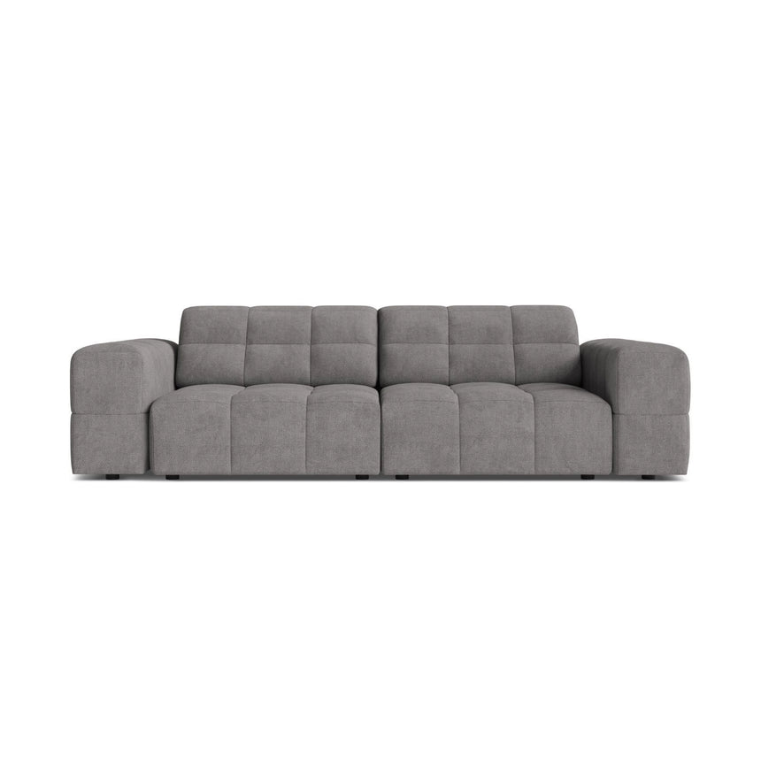 Chicago 3-Sitzer Sofa aus Chenille in Hellgrau (Eden 18 Grey), 212x102 cm von Cosmopolitan Design – Bild 1