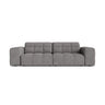 Chicago 3-Sitzer Sofa aus Chenille in Hellgrau (Eden 18 Grey), 212x102 cm von Cosmopolitan Design – Bild 1