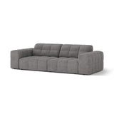 Chicago 3-Sitzer Sofa aus Chenille in Hellgrau (Eden 18 Grey), 212x102 cm von Cosmopolitan Design – Bild 3