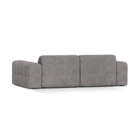 Chicago 3-Sitzer Sofa aus Chenille in Hellgrau (Eden 18 Grey), 212x102 cm von Cosmopolitan Design – Bild 4