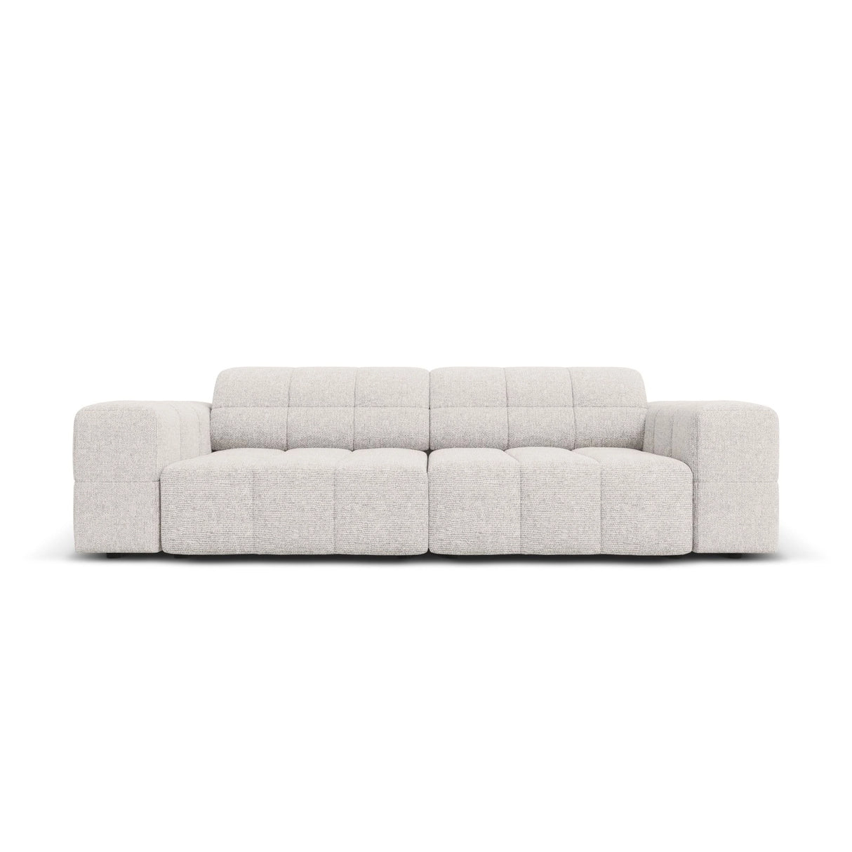 Chicago 3-Sitzer Sofa aus Chenille in Hellgrau (Haga 06), 204x102x70 cm von Cosmopolitan Design – Bild 1