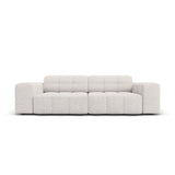 Chicago 3-Sitzer Sofa aus Chenille in Hellgrau (Haga 06), 204x102x70 cm von Cosmopolitan Design – Bild 1