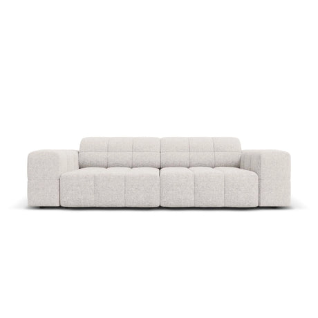 Chicago 3-Sitzer Sofa aus Chenille in Hellgrau (Haga 06), 204x102x70 cm von Cosmopolitan Design – Bild 1