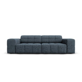 Chicago 3-Sitzer Sofa aus Chenille in Königsblau (Haga 86), 204x102x70 cm von Cosmopolitan Design – Bild 1